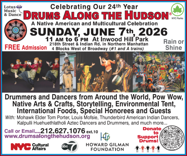 Drums Along the Hudson: A Native American Festival and Multicultural Celebration 2026